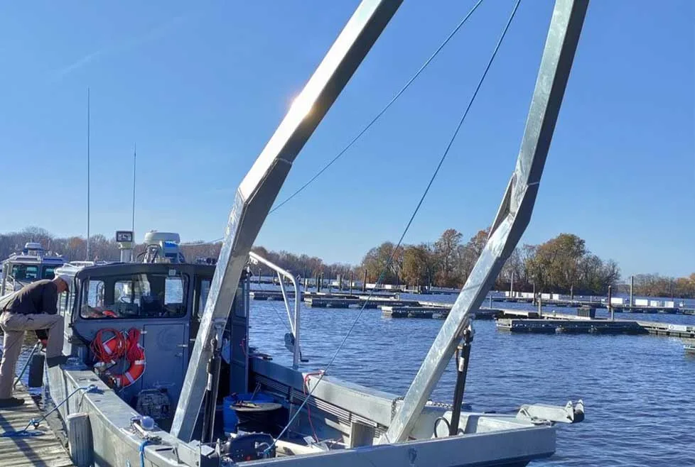 GBA marine engineering work aboard an active dredging project